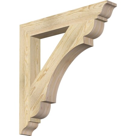 Ekena Millwork Olympic Traditional Rough Sawn Bracket, Douglas Fir, 4"W x 30"D x 30"H BKT04X30X30OLY01RDF